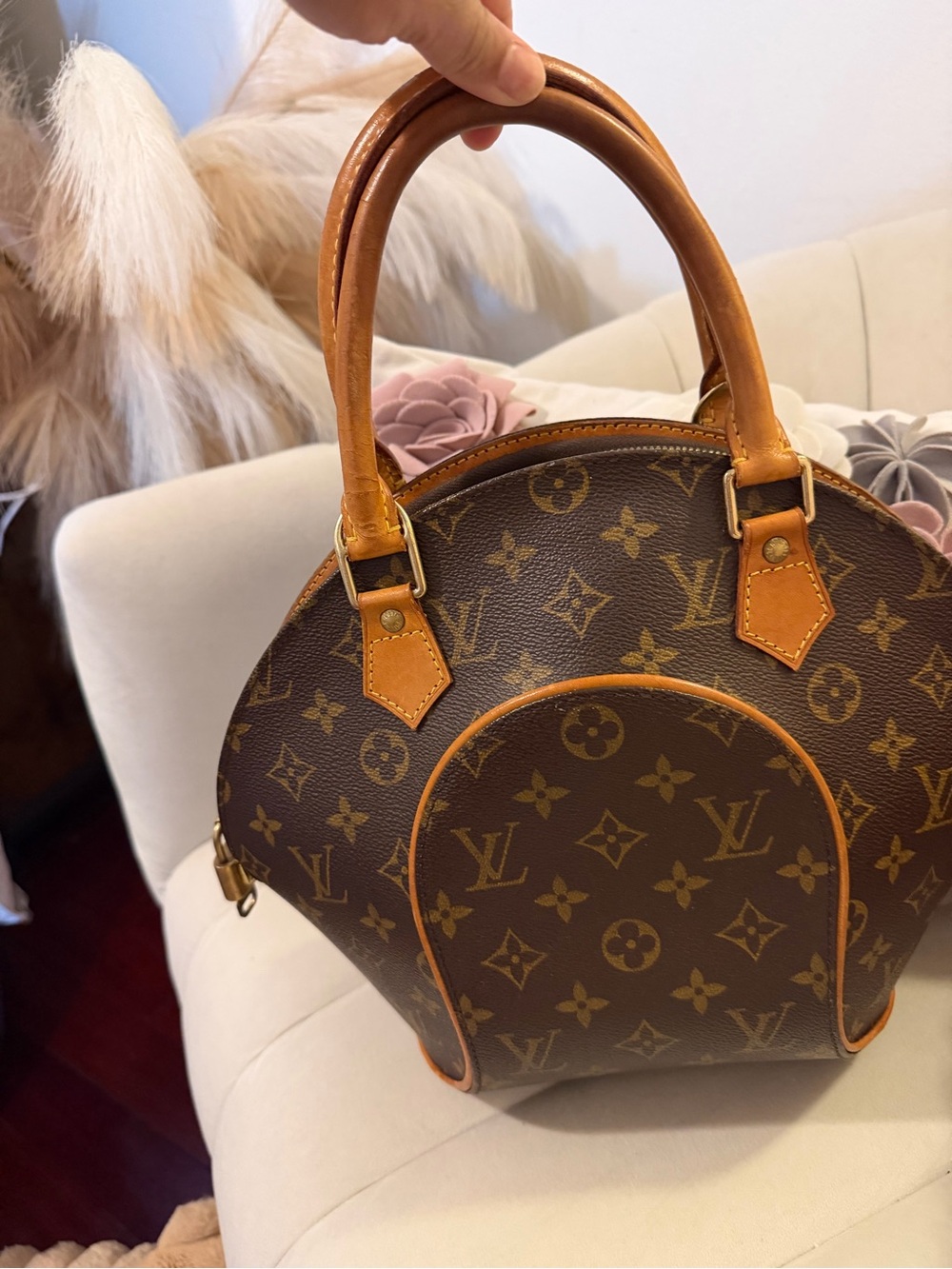 Louis Vuitton Monogram Canvas Dome Satchel in Brown and Tan